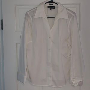 Jones New York ladies white button down